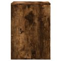vidaXL Rohová komoda so zásuvkami dymový dub 60x41x58 cm kompoz. drevo