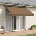 vidaXL Ručná skladacia markíza Béžová 100 cm