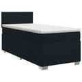 vidaXL Posteľ boxspring s matracom Čierna 80 x 200 cm Látka