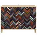 vidaXL Servírovacia skriňa OMMEN Sonoma 102 x 33 x 75 cm
