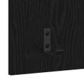 vidaXL Vešiak na stenu Nástenná montáž Čierny dub 40 x 10 x 90 cm