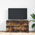 vidaXL TV skrinka Dub dymový 100x35x54 cm Konštrukcia dreva