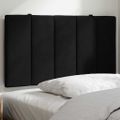 vidaXL Vankúš na čelo postele Hanko čierny 80 cm zamat