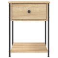 vidaXL Nočný stolík dub sonoma 44x45x58 cm kompozitné drevo