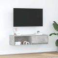 TV skrinka vidaXL Betónová sivá 100x31x25,5 cm Konštrukčné drevo
