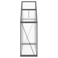 vidaXL Skleník s základovým rámom antracitový 169x58x195 cm hliník