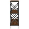 vidaXL Konzolový stolík hnedý dub 100x28x80,5 cm kompozitné drevo