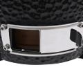 vidaXL 2 v 1 Kamado gril s udiarňou keramika 56 cm čierny