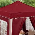 vidaXL Prístrešok na párty 195 x 195 x 245 cm Vínovo červená