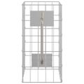 vidaXL Gabiónový faucet 4 ks Strieborná 25 x 25 x 50 cm