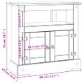 vidaXL Konzolový stolík Mexická borovica Corona Range 80x43x78 cm