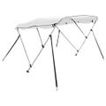 vidaXL Strieška Bimini s 3 oblúkmi a stenami 183x(185-198)x137 cm