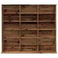 vidaXL CD skrinka staré drevo 100x23x89,5 cm kompozitné drevo