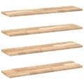 vidaXL Plávajúce police 4 ks 80x20x2 cm neošetrené masívne drevo akácia