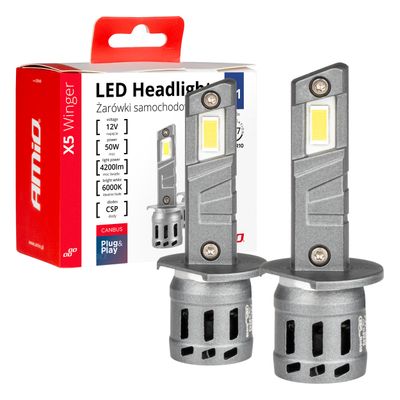LED žiarovky X5-series WINGER H1 6000K max 30W AMIO-03943