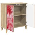 vidaXL Servírovacia skriňa AACHEN Sonoma 69 x 33 x 75 cm