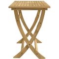vidaXL Skladací záhradný stôl 110x55x75 cm akáciový masív