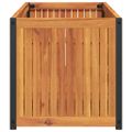 vidaXL Záhradný kvetináč 110x45x44 cm masívna akácia a oceľ