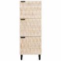 vidaXL Highboard Biele umývanie dokončenie 40 x 33 x 110 cm