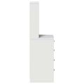 vidaXL Highboard Biela 40 x 41 x 135 cm Kompozitné drevo