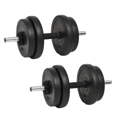 vidaXL Činka so závažiami 40 kg