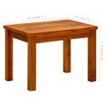 vidaXL Záhradný konferenčný stolík 50x35x36 cm akáciový masív