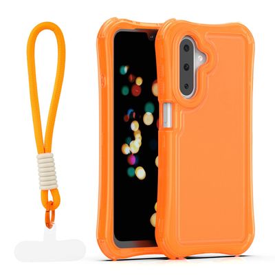 Puzdro Safepop s pásikom pre A17 4G / A17 5G / A26 5G / A18 5G oranžová