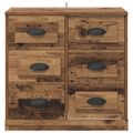 vidaXL Servírovacia skriňa Staré drevo 70 x 35,5 x 67,5 cm