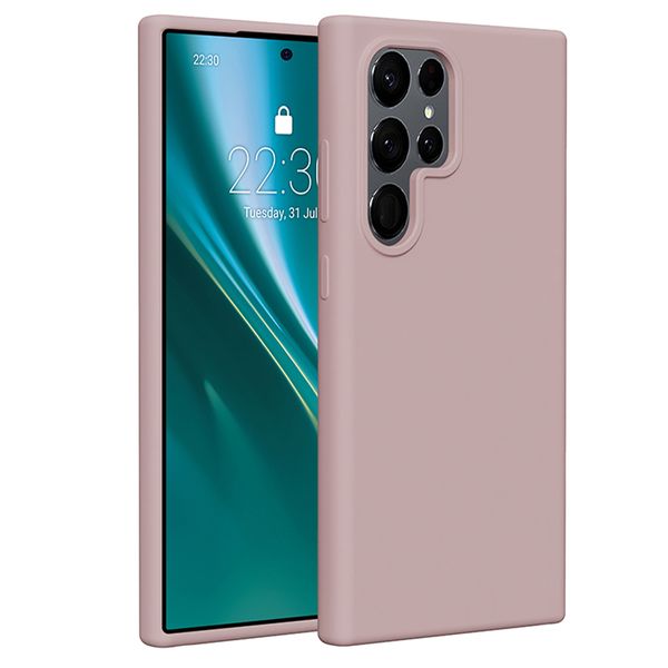 Etteri Silikónové puzdro pre Samsung Galaxy S24 Ultra svetloružová