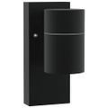 vidaXL Exteriérové nástenné svietidlo Čierna 6,5 x 10,5 x 16 cm