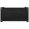vidaXL Záhradný kvetináč čierny 60x31x31 cm borovicový masív