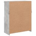 vidaXL Komoda s LED svetlami betónovo sivá 81x37x100 cm