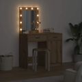 vidaXL Toaletný stolík 2 ks Hnedá 50 x 41 x 135 cm Kompozitné drevo