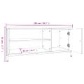 vidaXL TV skrinka dymový dub 100x40x45 cm spracované drevo
