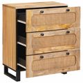 vidaXL Servírovacia skriňa 2 ks 60 x 33 x 75 cm Masívne mango drevo