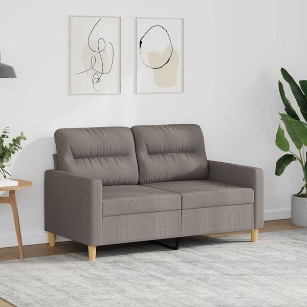 vidaXL 2-miestna pohovka sivohnedá 120 cm látka