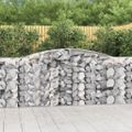 vidaXL Oblúkové gabiónové koše 10 ks 400x50x100/120cm pozinkov. železo