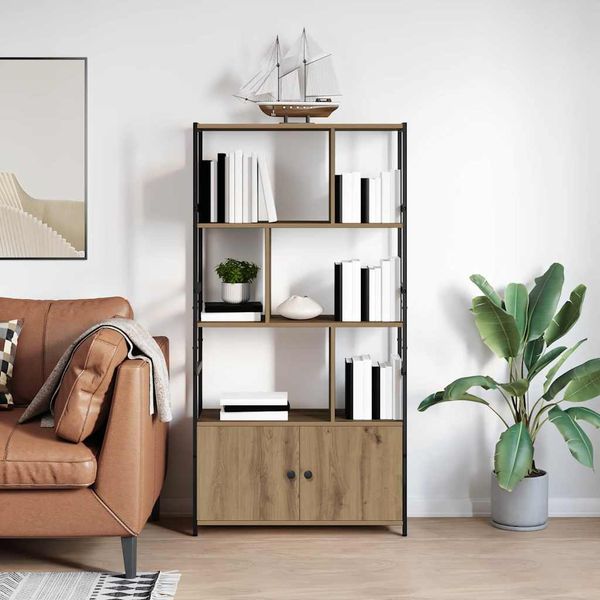 vidaXL Regál na knihy 80 x 30 x 155,5 cm Kompozitné drevo