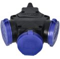 Zásuvka rozbočka 3x 230V (2P + Z /16A/230V AC), IP44 ORNO OR-AE-13209