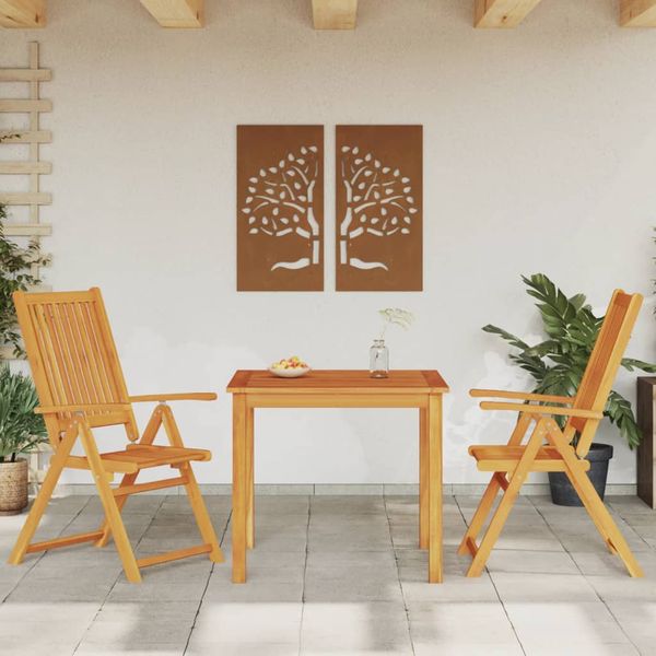 vidaXL 3-dielna záhradná jedálenská súprava 85x85x74 cm masívna akácia