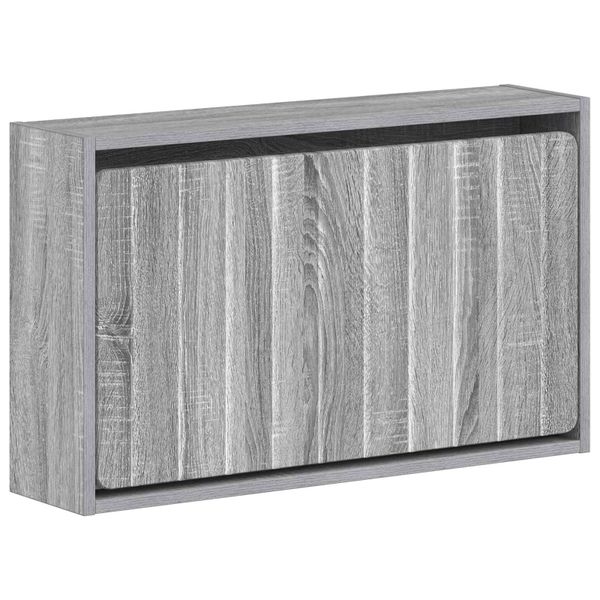 vidaXL Nástenný botník ZWOLLE 71 x 17 x 43 cm Kompozitné drevo