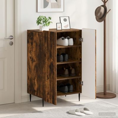 vidaXL Skriňa na topánky ZWOLLE 59,5 x 39,5 x 91,5 cm Kompozitné drevo