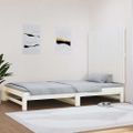 vidaXL Nástenné čelo postele biele 108x3x90 cm masívna borovica