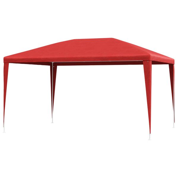 vidaXL Párty stan 400 x 300 x 255 cm Červená PE a oceľ