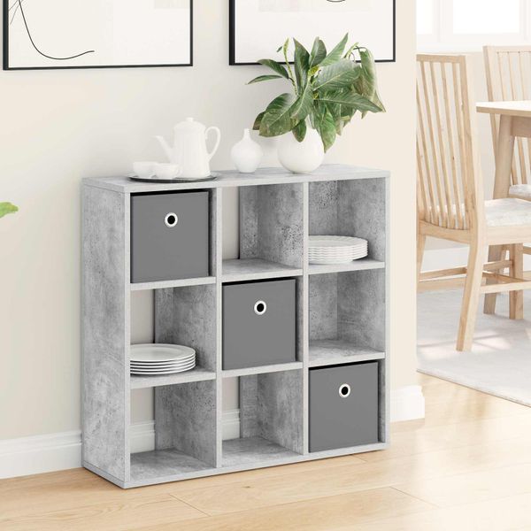 vidaXL Servírovacia skriňa Betónová šedá 73,5 x 24 x 69,5 cm