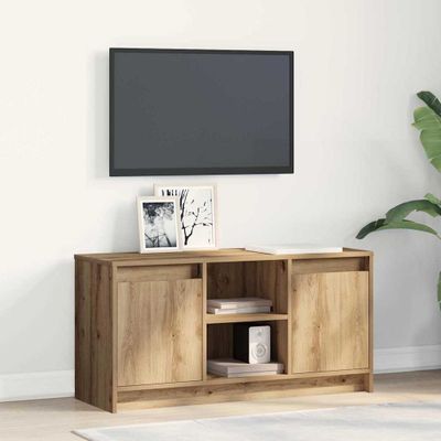 vidaXL TV jednotky Hnedá 100 x 34 x 50 cm Kompozitné drevo