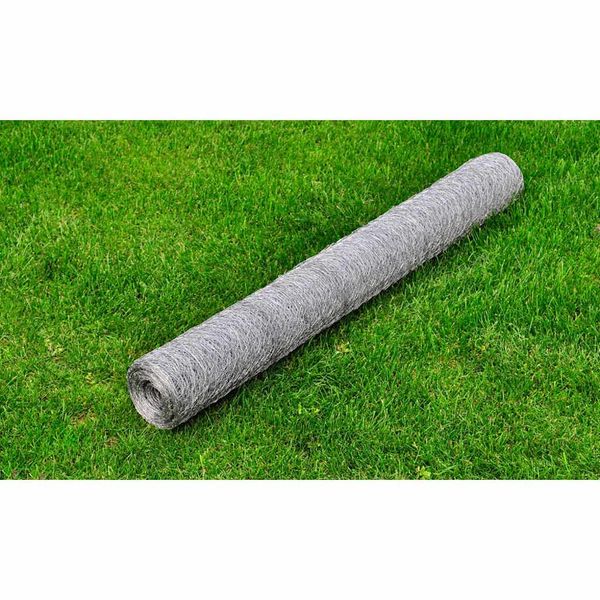 vidaXL Drôtené pletivo pozinkovaná oceľ 25x1 m strieborné