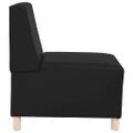 vidaXL Bezrúčková modulárna sofa jednotka 2 ks Čierna Umelá koža