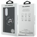 Puzdro Karl Lagerfeld pre Samsung Galaxy S25 Edge MAGNETICKÉ SILIKÓNOVÉ DVOJITÉ HLAVY čierna