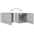 vidaXL Nástenné TV skrinky 2 ks sivé sonoma 30,5x30x30 cm